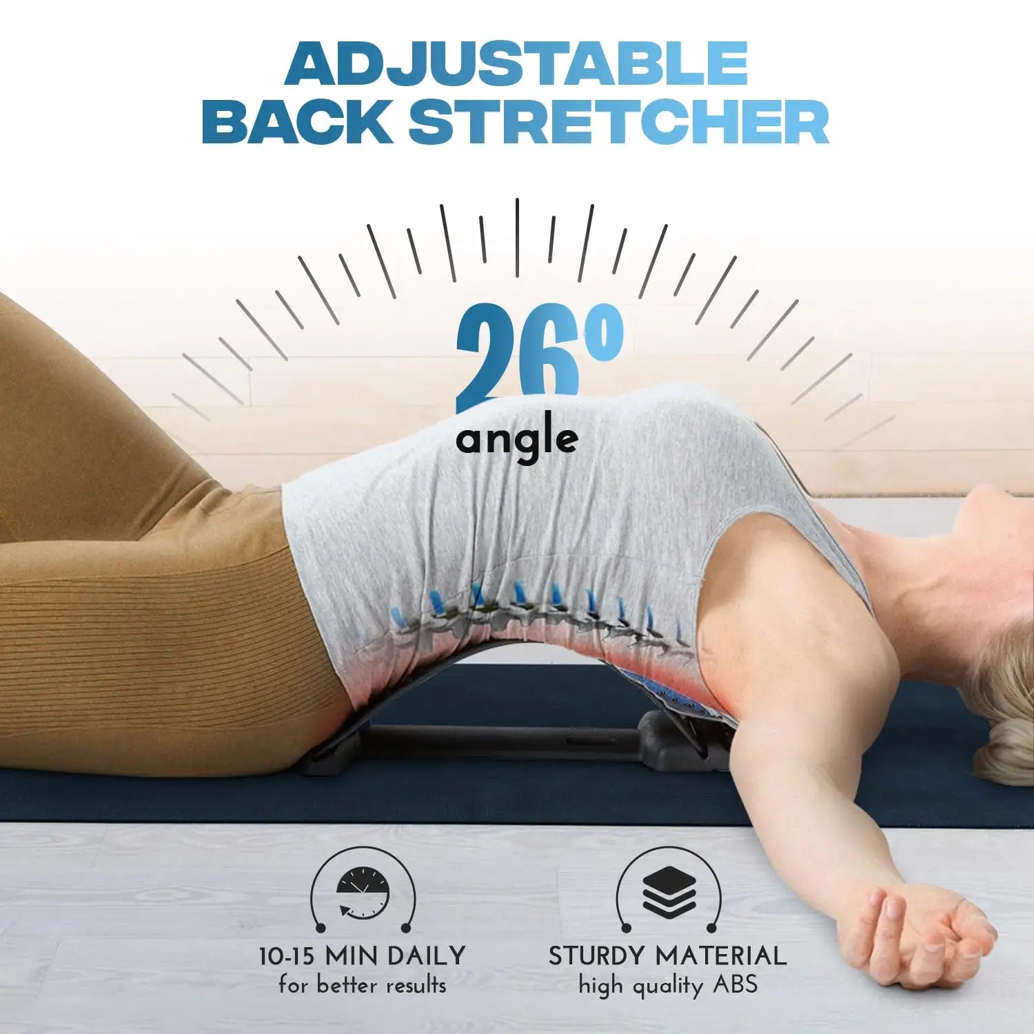 Lumbar Stretching Massager and Spine Correction Device